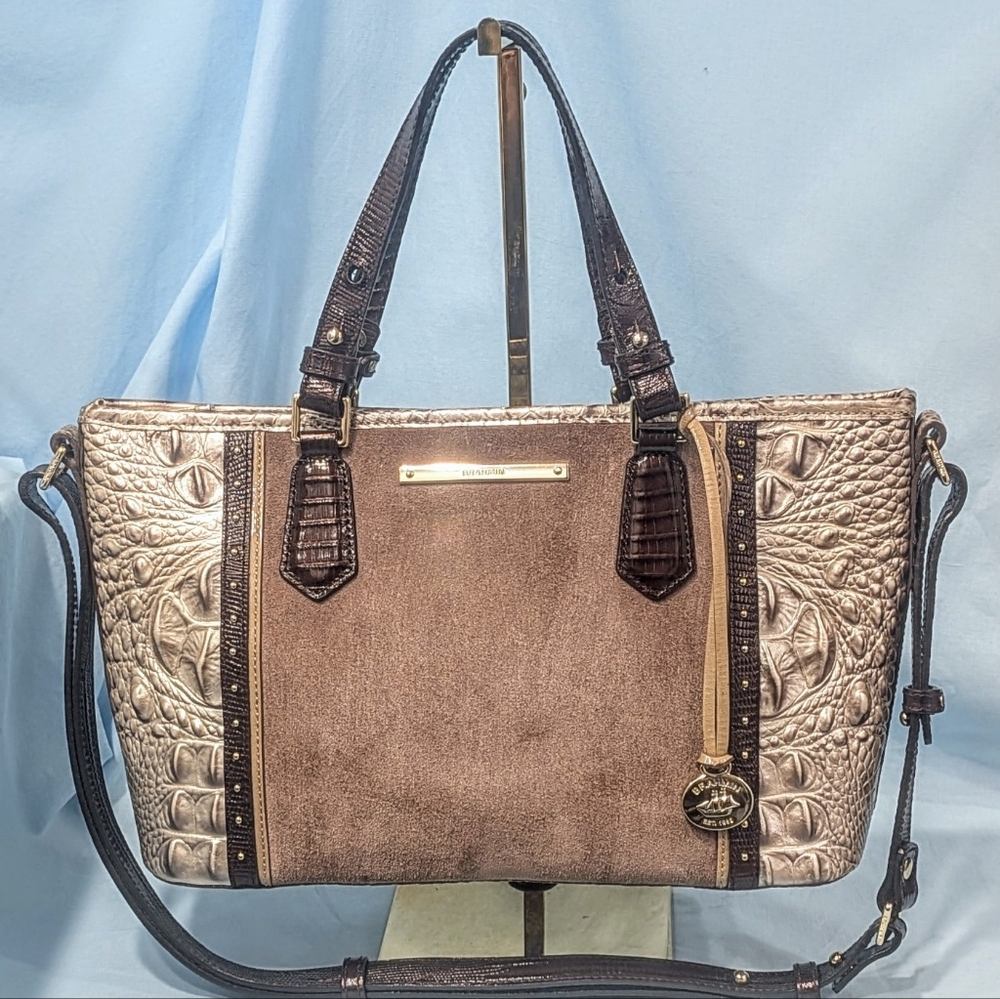 VEUC Brahmin Mini Asher in Chardonnay Clermont.